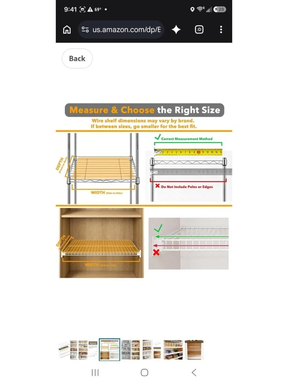 SpaceAid Wire Shelf Covers for Pantry Rack, 30